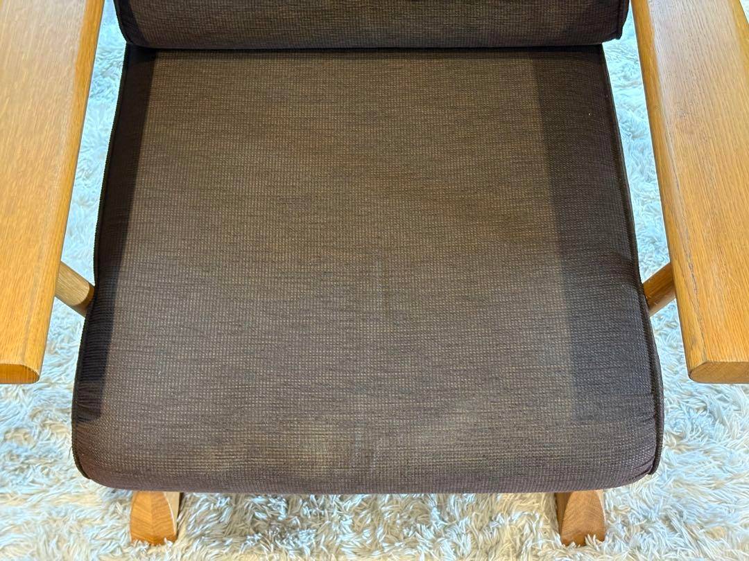 ②飛騨産業 HIDA カヤ KAYA 1Pソファ オーク無垢材 ラウンジ NG