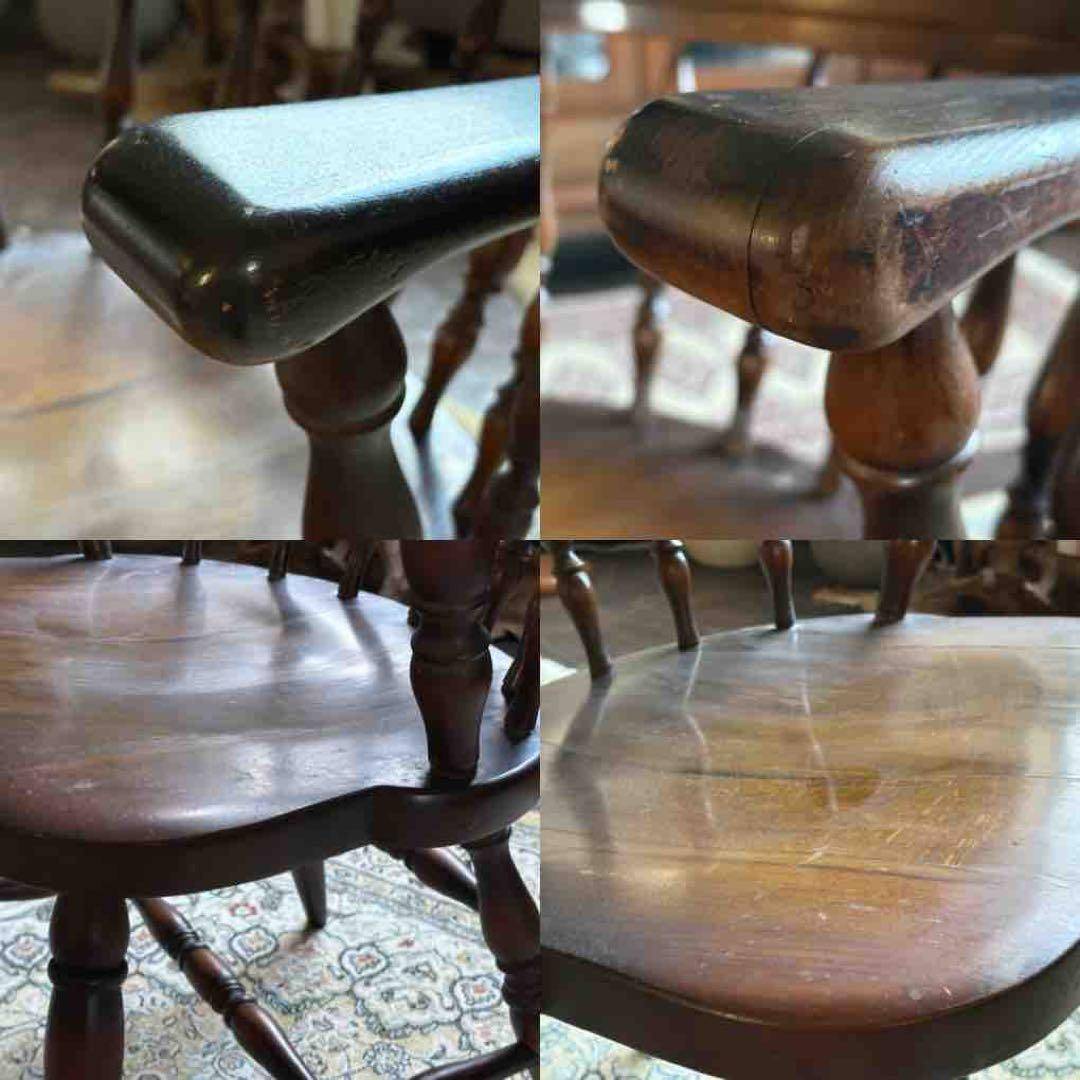 飛騨産業 キツツキマーク アームチェア スポークチェア レトロ ヴィンテージ