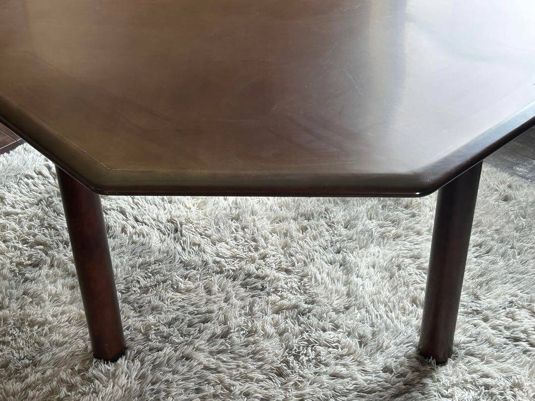 希少品 FUJI FUNITURE フジファニチア レトロ 八角形テーブル