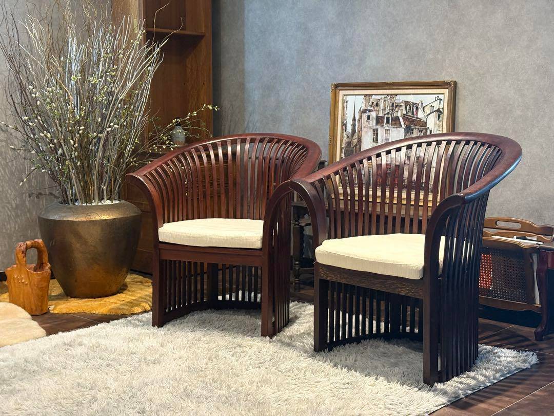 リゾート家具　アームソファ　ダイニングソファ　アンティーク　アジアン　NZ リゾート家具アームソファダイニングソファアンティークアジアンNZ