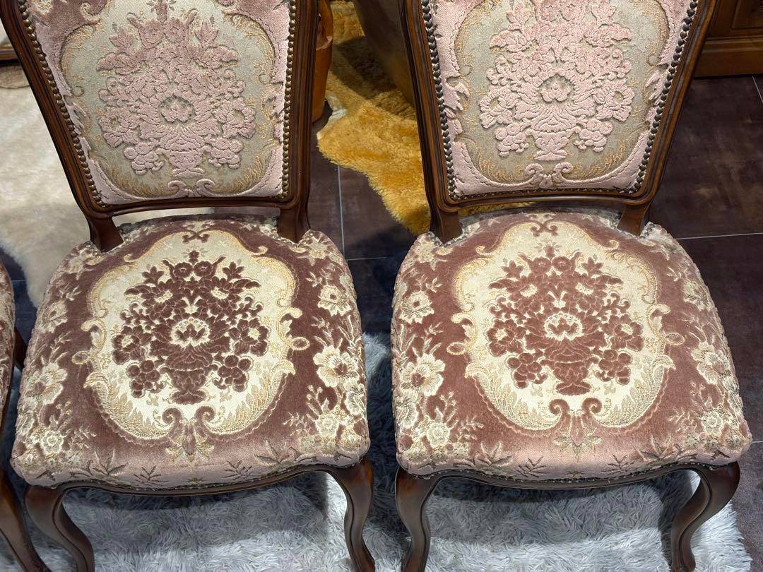 カリモク karimoku 猫脚 クラシック ダイニングセット 金華山織 IKG