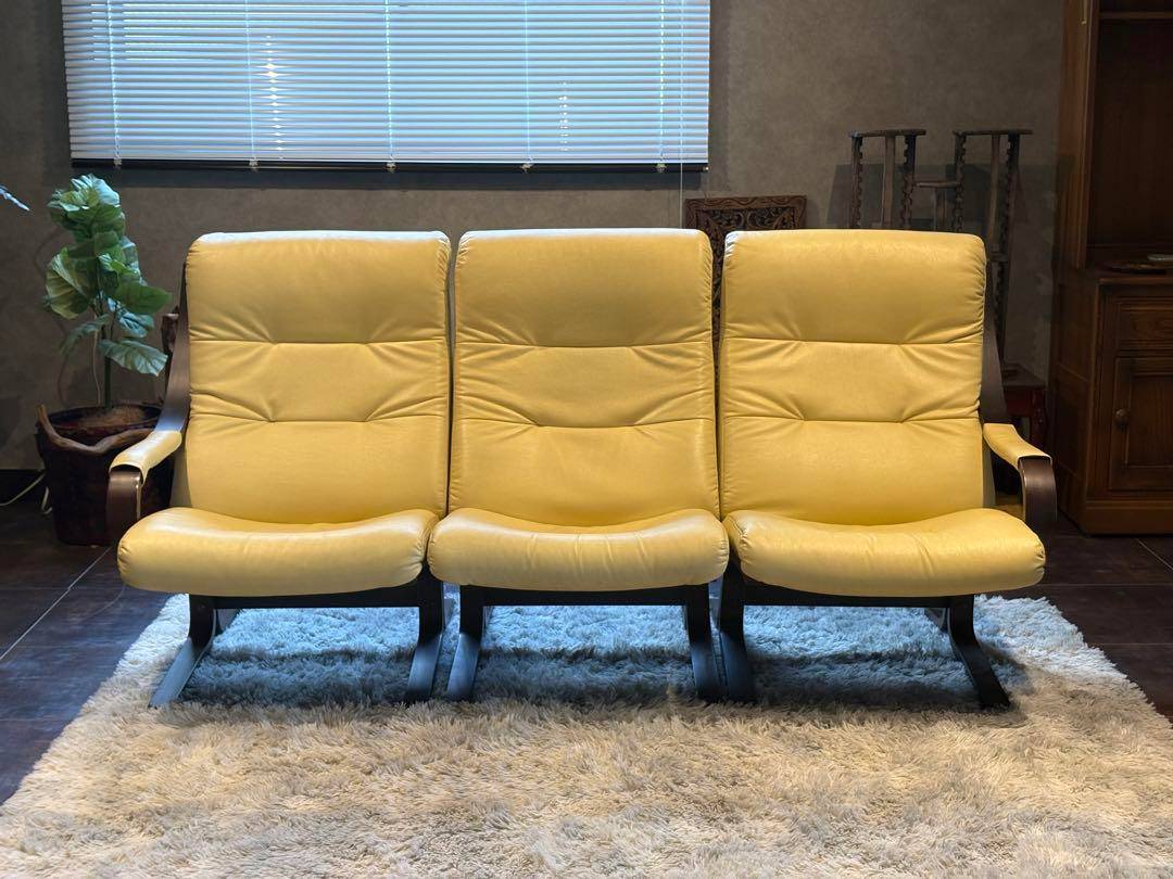 フジファニチア FUJIFUNITURE Agio 3人 セパレートソファ Gn