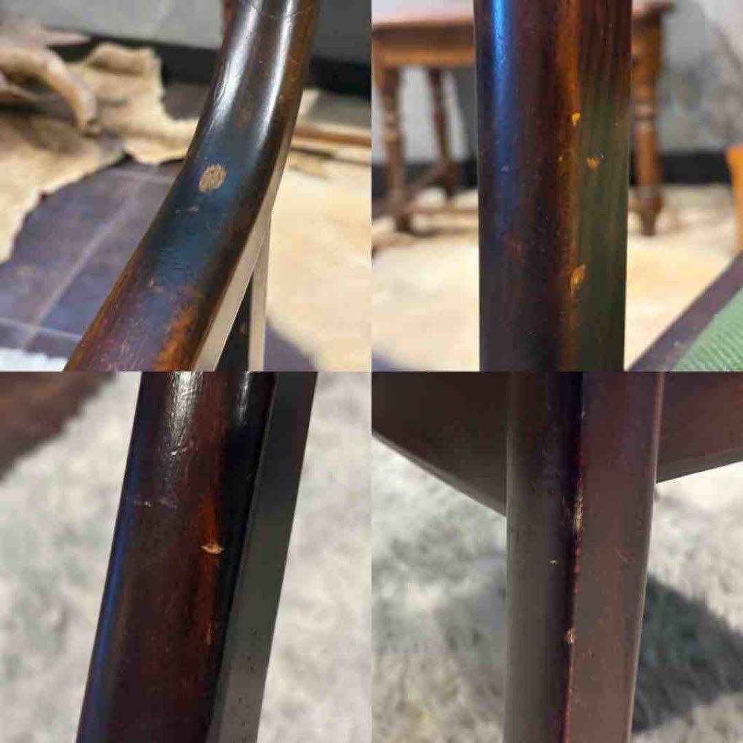 ①karimoku カリモク アームチェア ダイニングチェア アンティーク IZ