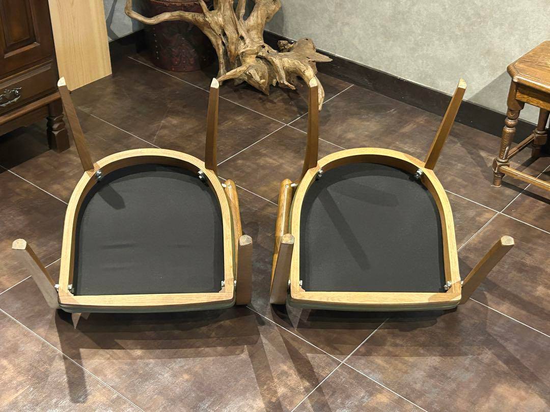 カリモク家具 karimoku アームチェア グリーンレザー ヴィンテージ SZ