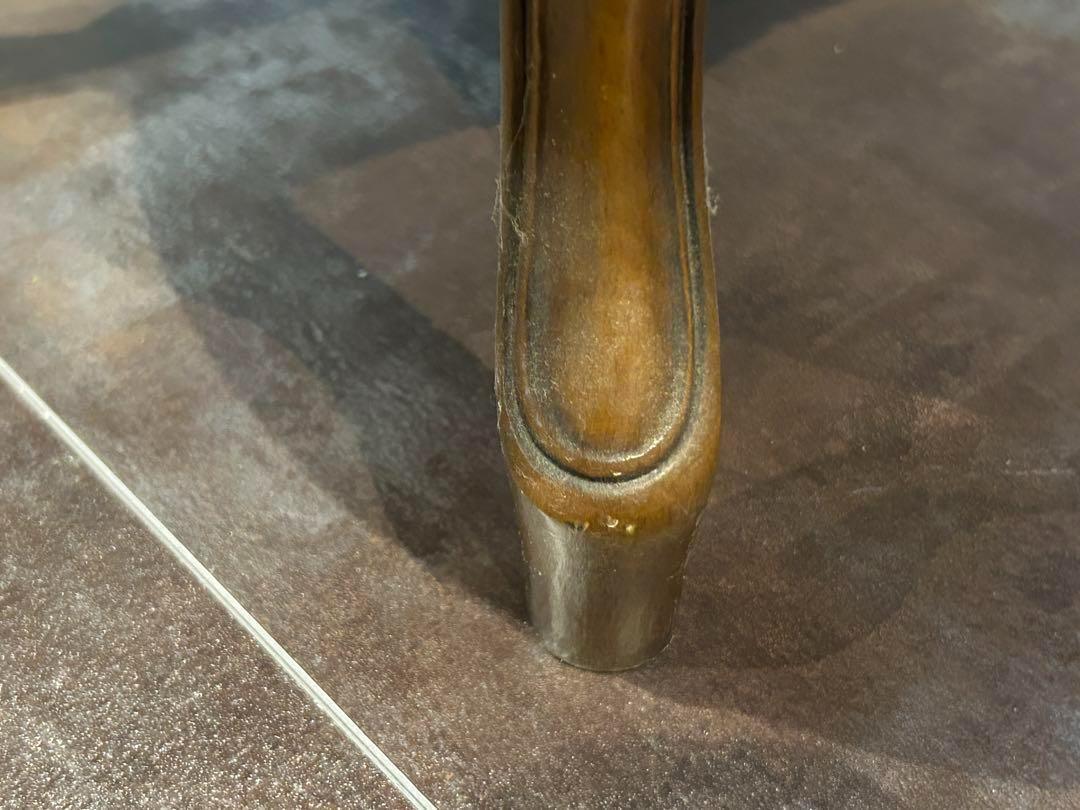 アンティーク 2段チェスト ラウンドコンソール クラシック 木彫 猫脚 GZ