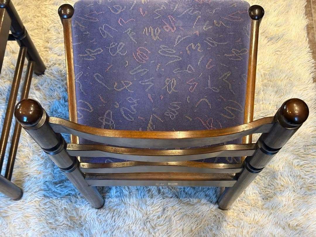 希少 ナガノインテリア アンティーク ヴィンテージ レトロ チェア SR