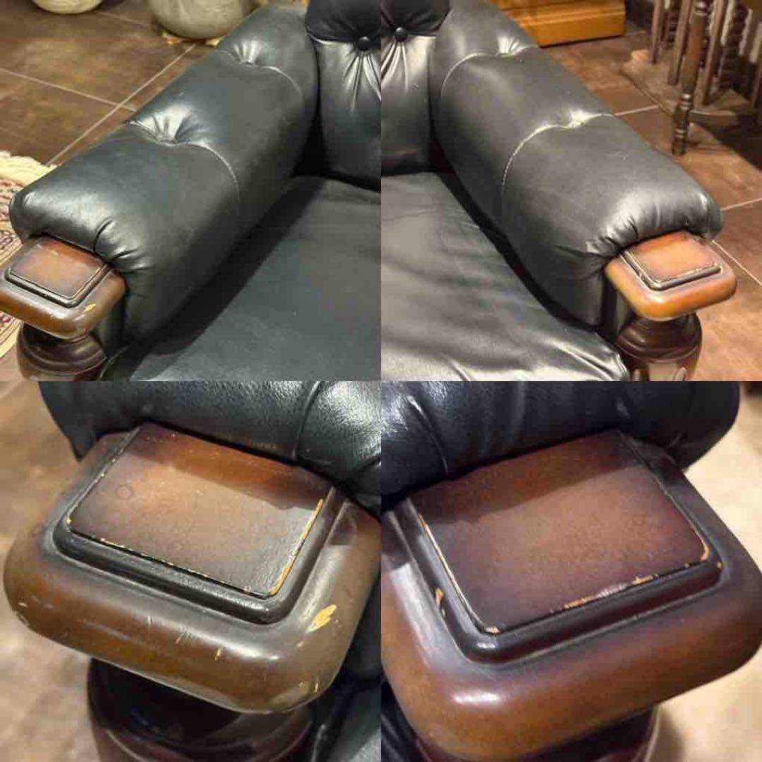 karimoku カリモク 3人掛けソファ 3Pソファ ボタンダウン 本革 IZ