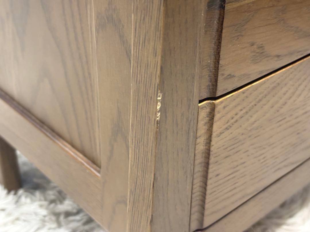 起立木工 キャビネット 電話台 収納 引き出し ビンテージ 無垢材 IZ