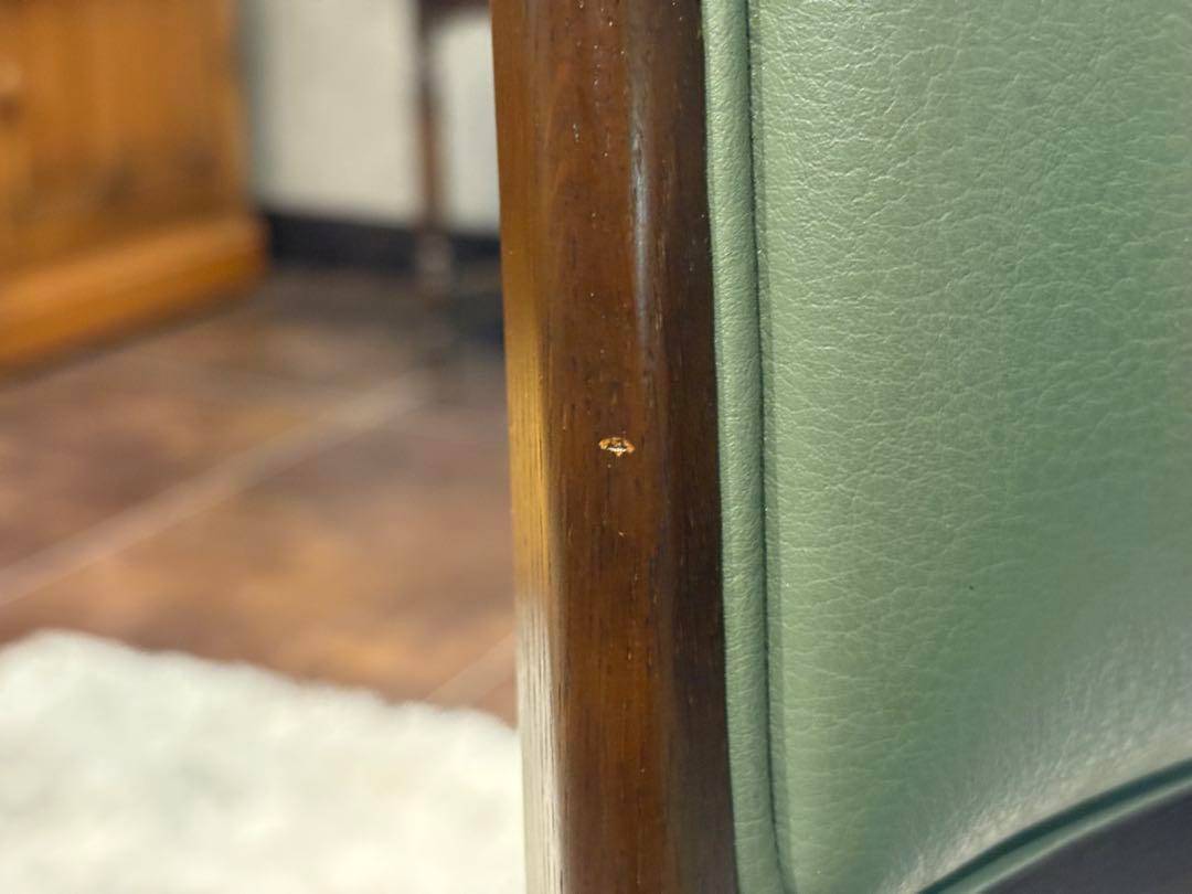 希少 飛騨産業 グリーンレザー domani ドマーニ スポークチェア nG 飛騨産業