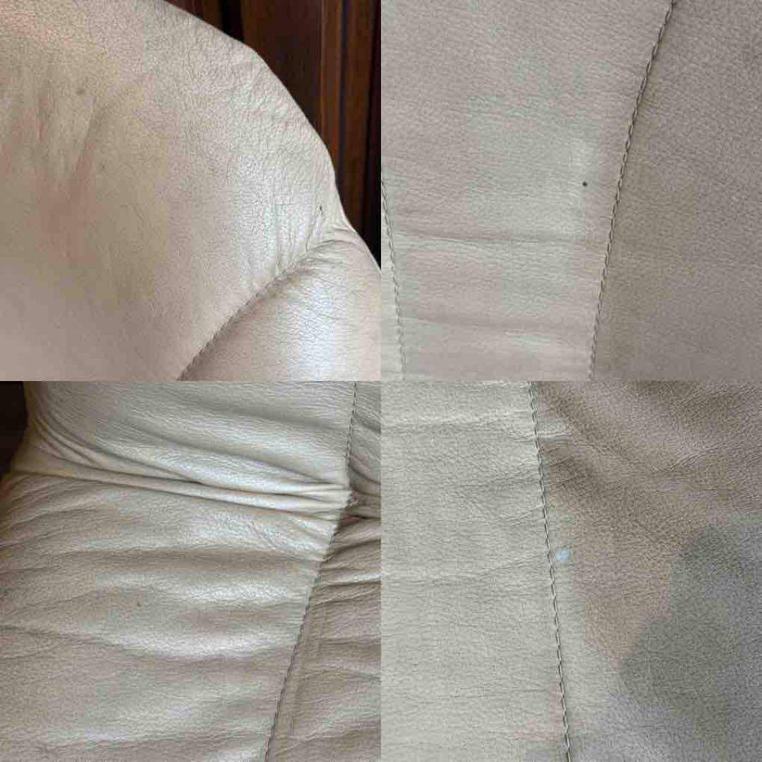 ① FUKURA フクラ レザー ヴィンテージ レトロ 本革 ミッドセンチュリー