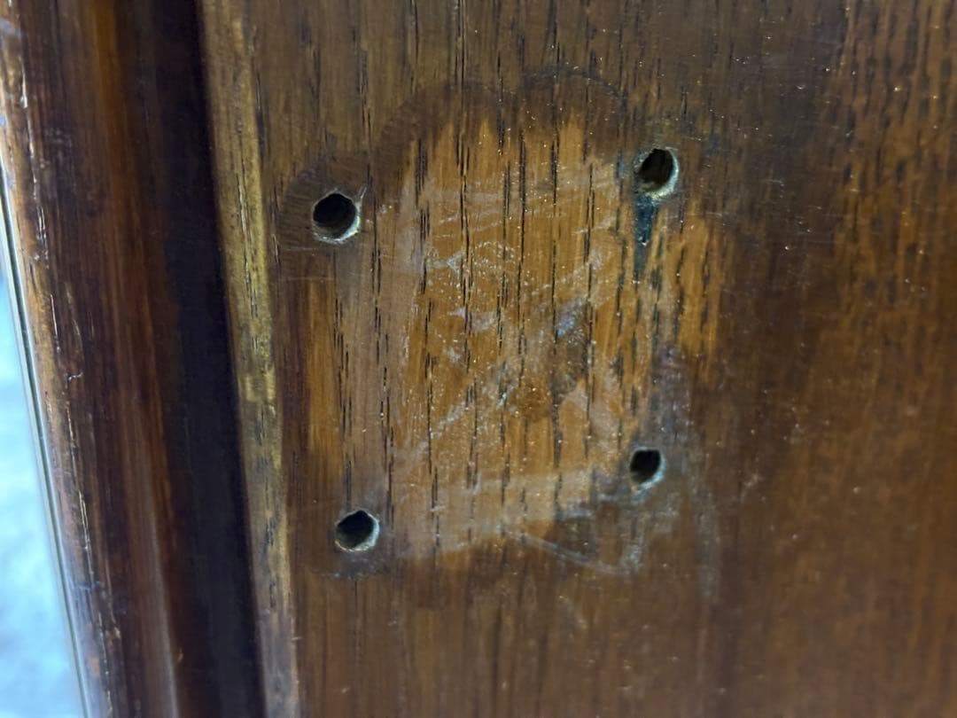 希少 アメリカ製 オーク材 チャーチベンチ ヴィンテージ アンティーク HR