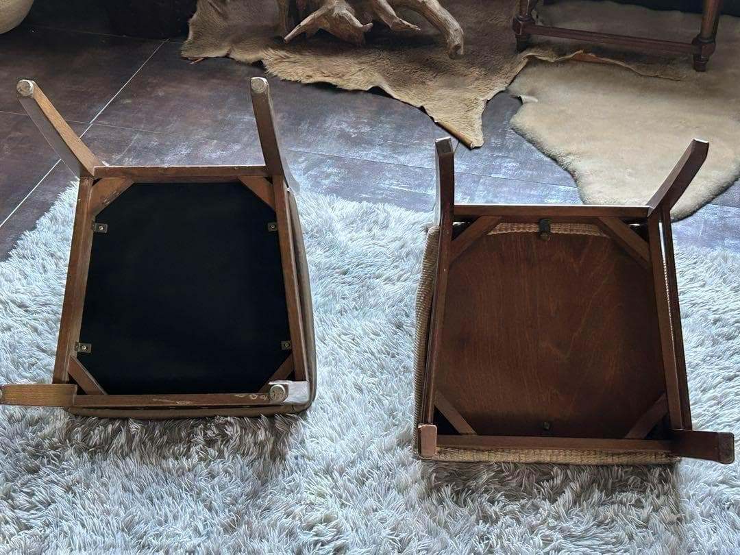 飛騨産業 マルニ木工 ヴィンテージチェア ラタンバックチェア 2脚セット H