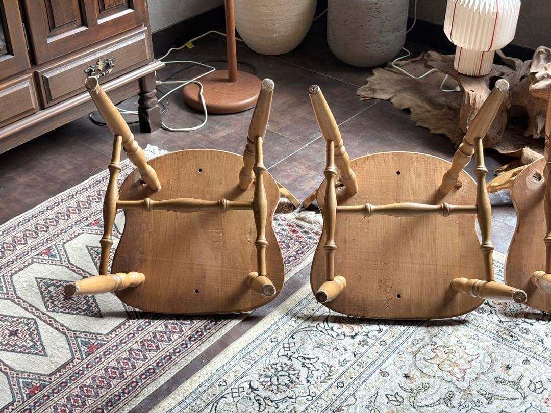 ウィンザーチェア ナチュラル スポークチェア レトロ ビンテージ SZ