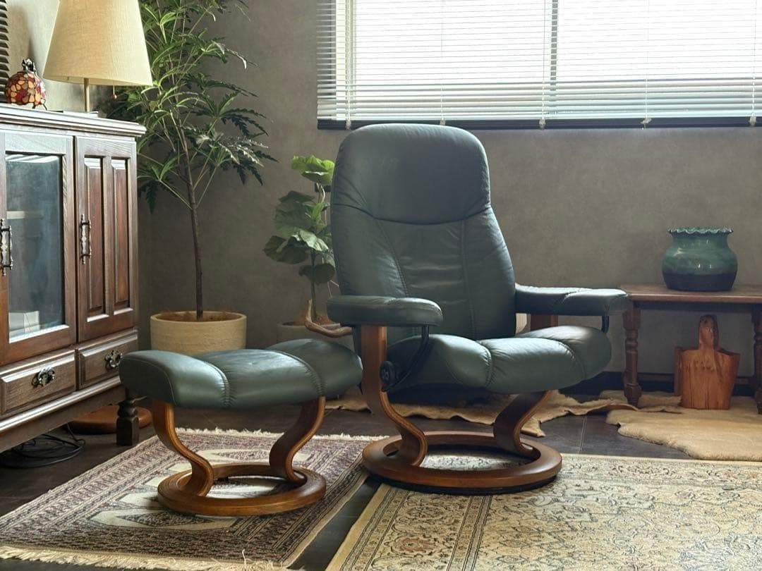 エコーネス EKORNES ストレスレスチェア 1Pソファ オットマン付 SZ