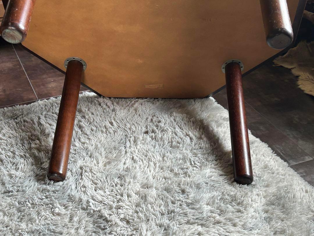 希少品 FUJI FUNITURE フジファニチア レトロ 八角形テーブル