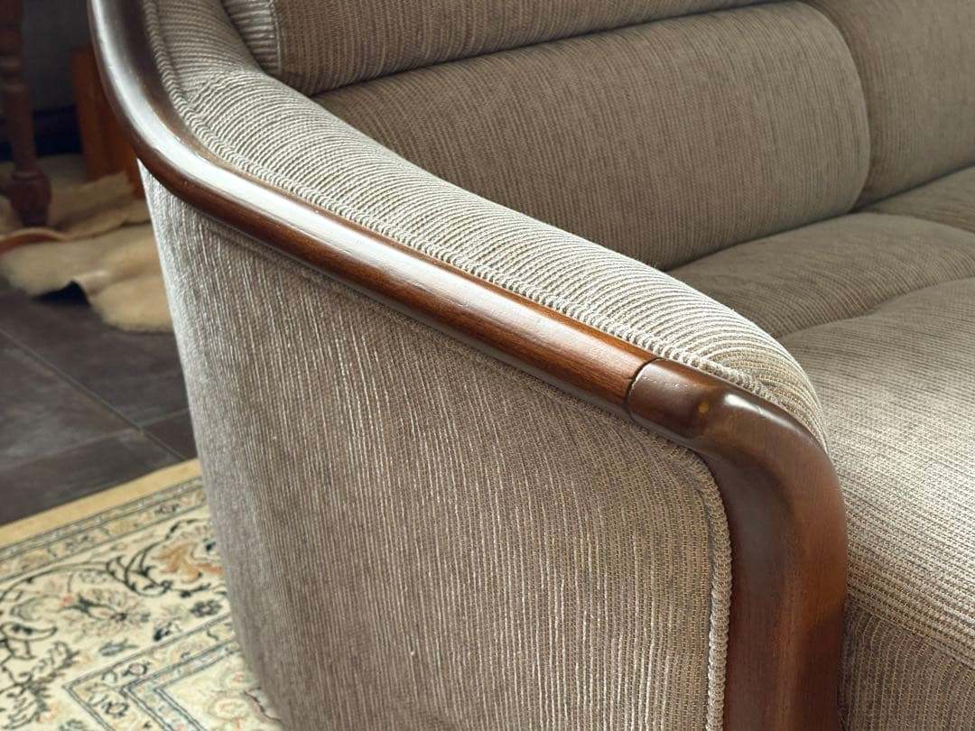 ① 希少 グレーファブリック セパレートソファ ビンテージソファ nZ