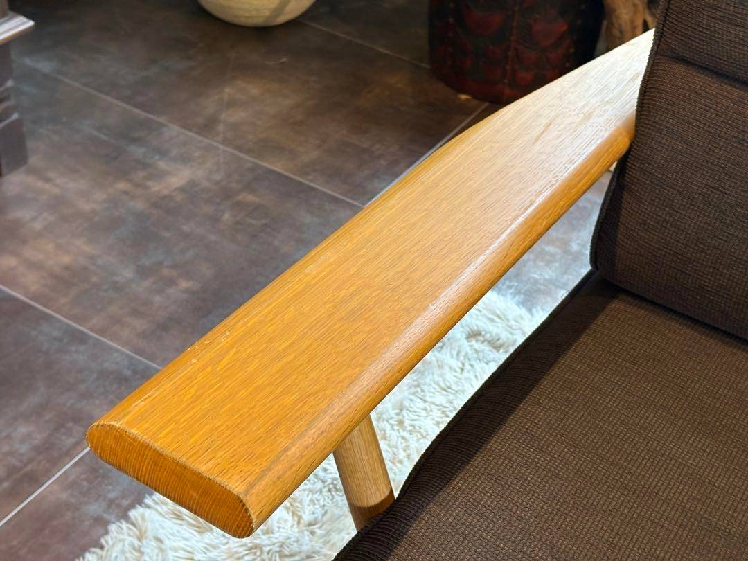 ②飛騨産業 HIDA カヤ KAYA 1Pソファ オーク無垢材 ラウンジ NG