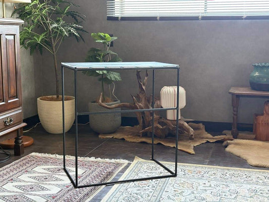 ④アイアン　サイドテーブル　ディスプレイ家具　モダン　シンプル　IZ