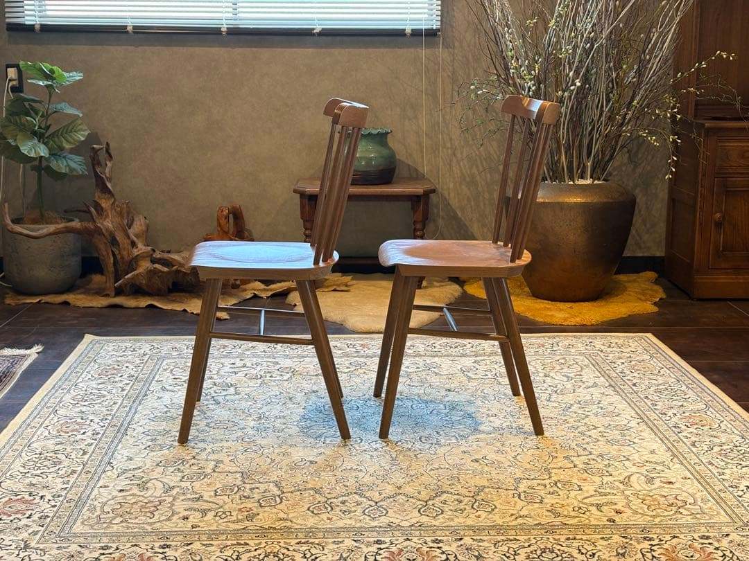 TON トン　ウィンザーチェア　スポークチェア　ビンテージ　2脚セット　SZ