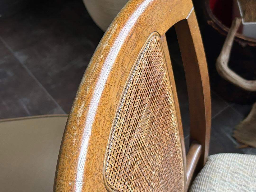 飛騨産業　マルニ木工　ヴィンテージチェア　ラタンバックチェア　2脚セット　H