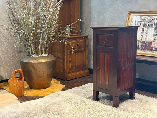 アジアン　コンソール　バンブー　電話台　ファックス台　アンティーク　IZ