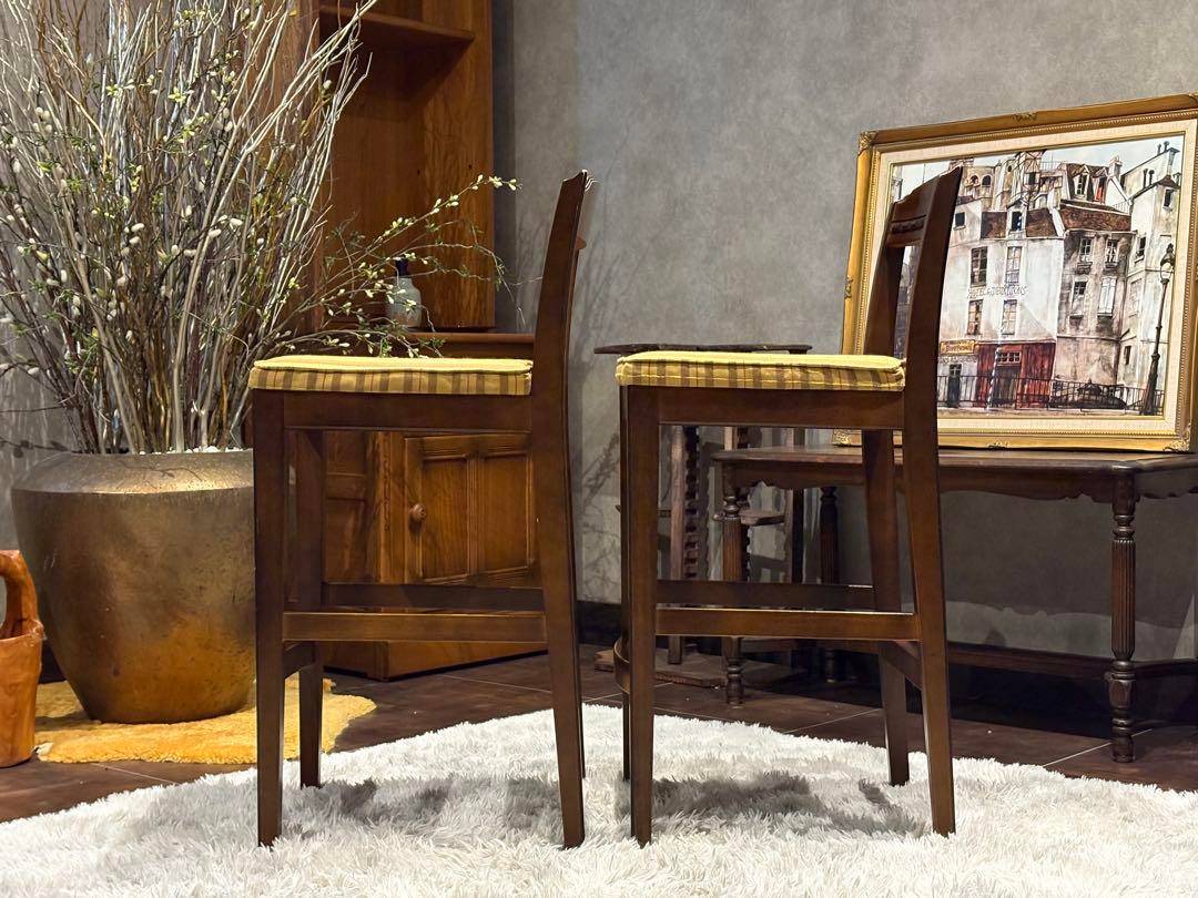 karimoku カリモク　カウンターチェア　ハイチェア　アンティーク　IZ