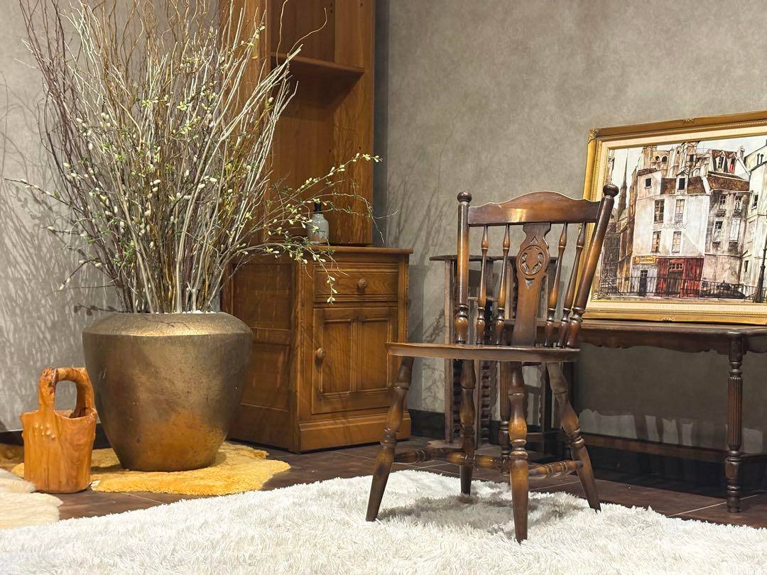 飛騨産業　キツツキ　ウィンザーチェア　スポークチェア　ヴィンテージ　IG