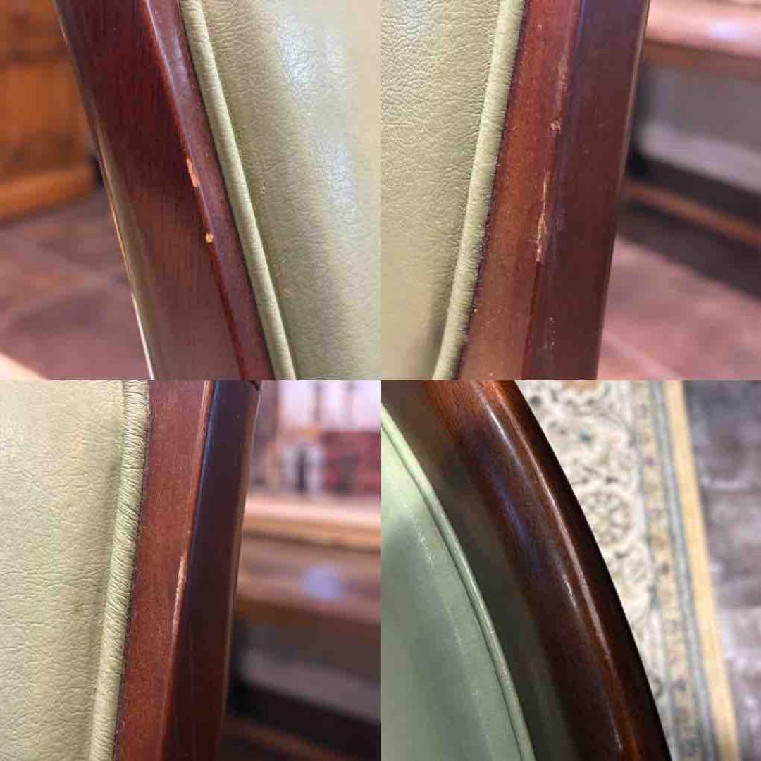 maruni マルニ木工 ダイニングチェア 本革レザー ビンテージ nZ