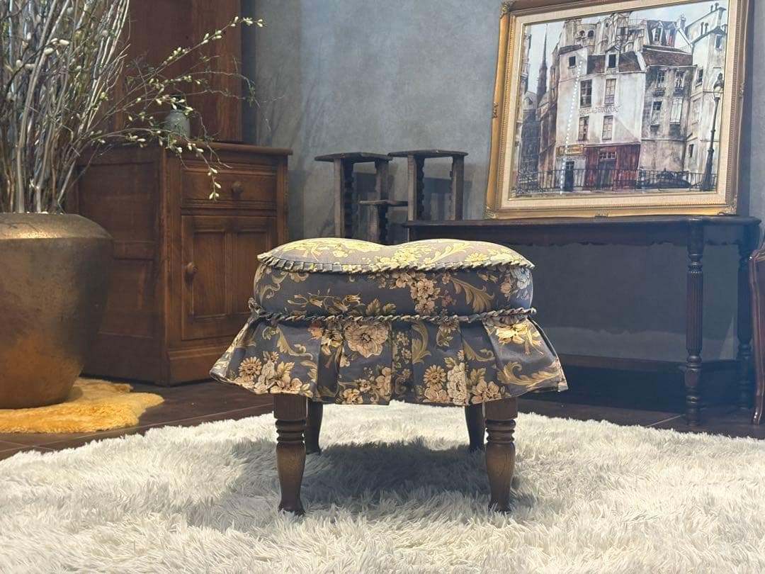 飛騨産業　キツツキ　アームチェア　アームソファ　オットマン　アンティーク　YZ