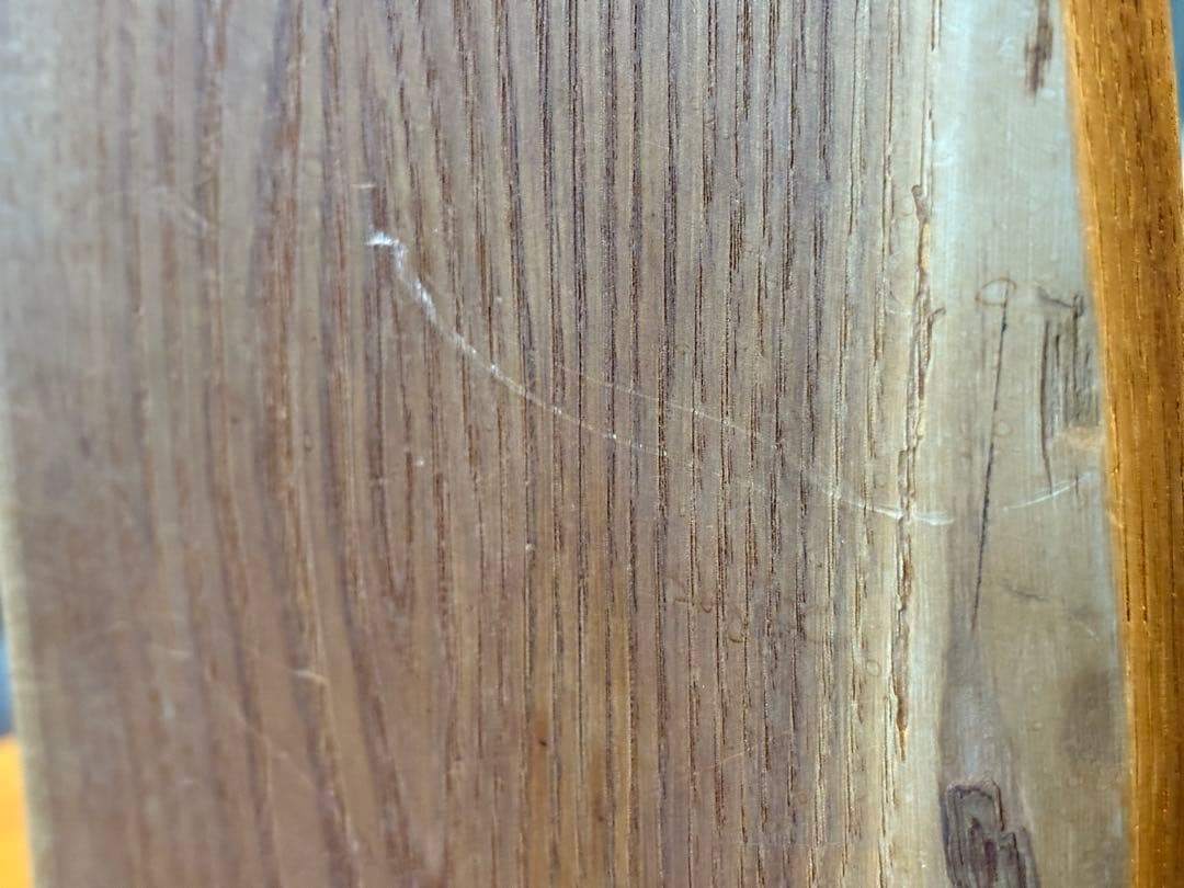 ① 希少　レトロ　無垢材　ヴィンテージ　カフェ　店舗什器　ハイバックチェア　nY