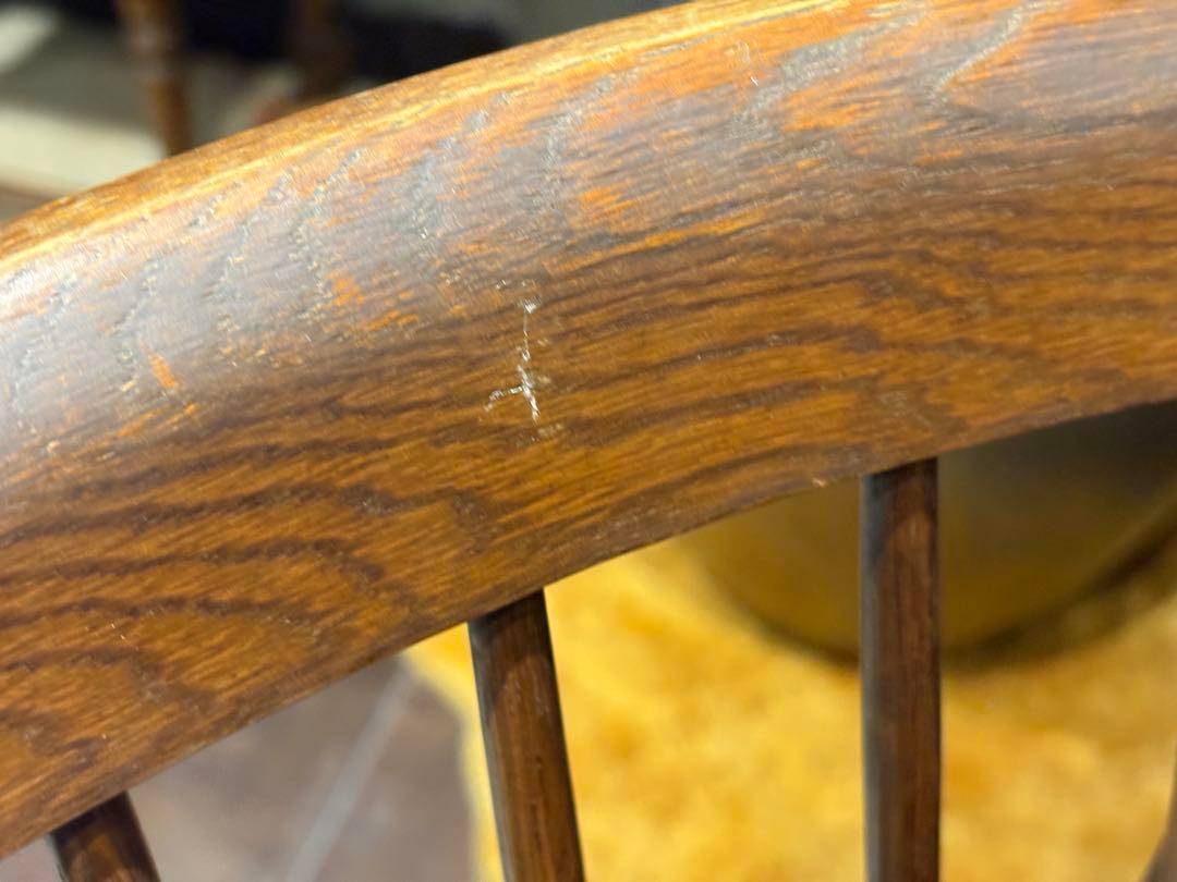 KMK 無垢材　ウィンザーチェア　スポークチェア　飛騨産業　アンティーク　SZ