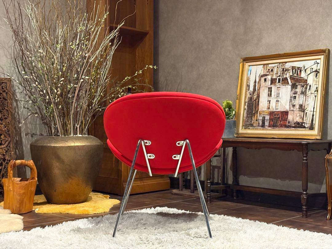 ピエールポーラン　オレンジスライスチェア　レッド　ミッドセンチュリー　YZ