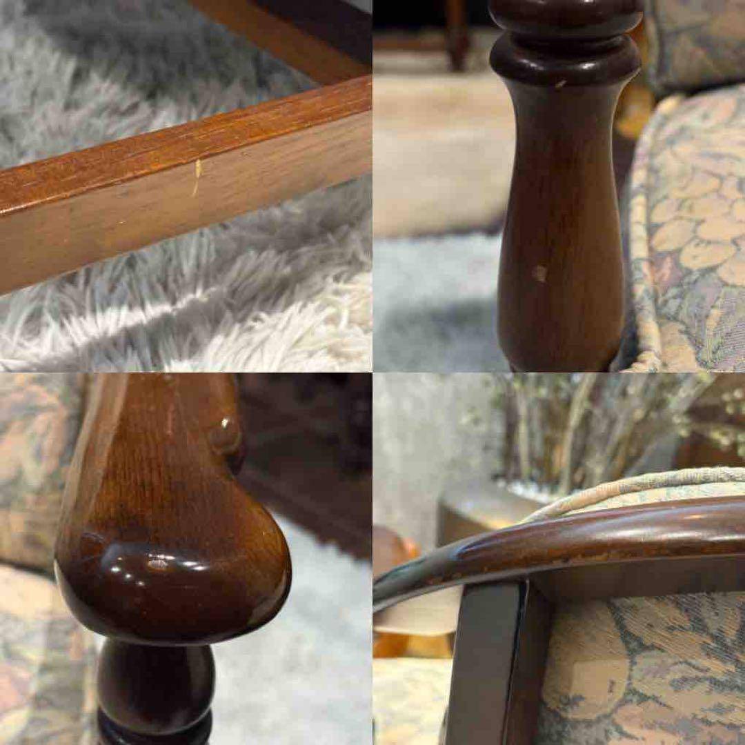 ①karimoku カリモク　アームチェア　ダイニングチェア　キャスター付　nZ