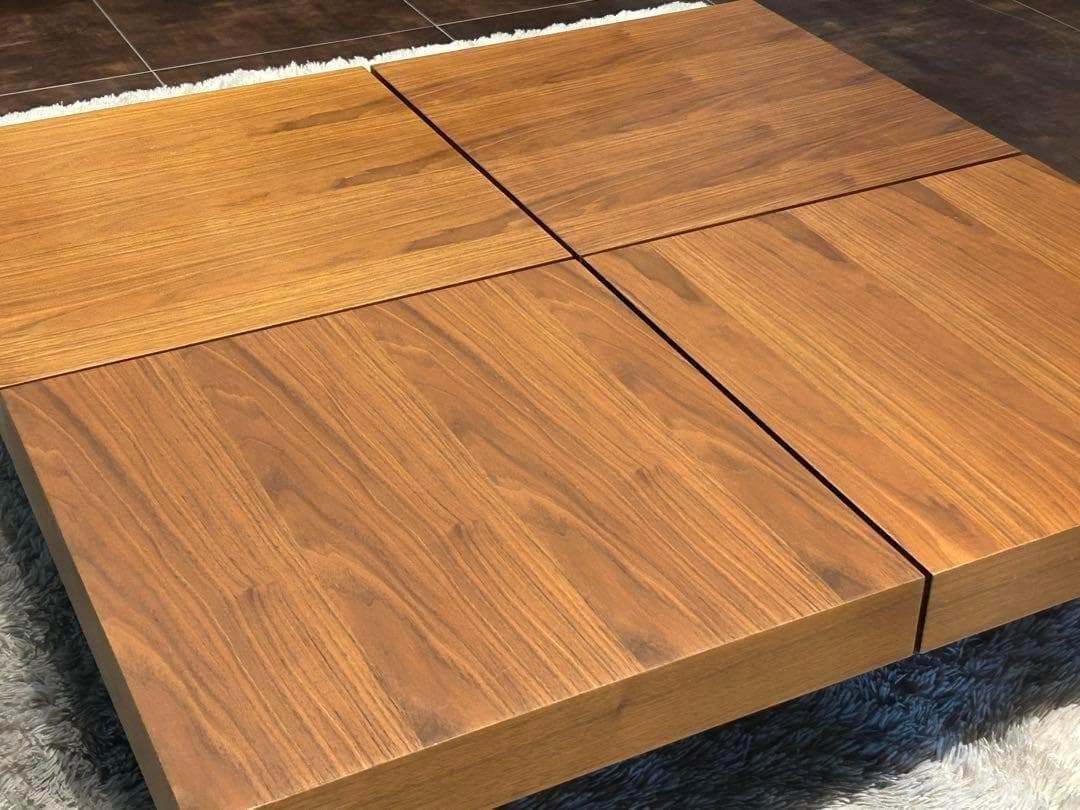 モダン　ローテーブル　スクエア型　ウォールナット　スクエアテーブル　正方形　nZ