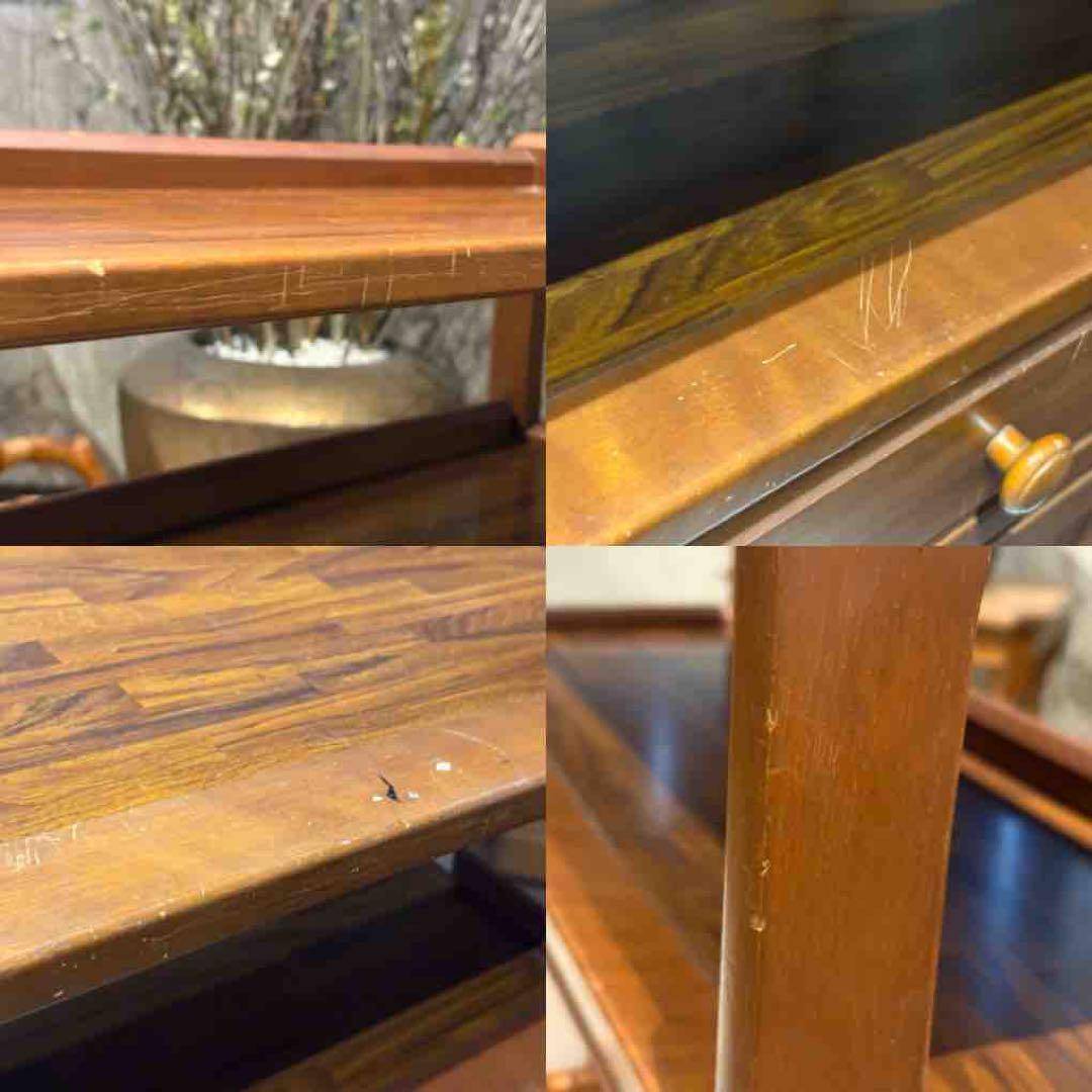 karimoku カリモク　キャビネット　電話台　収納　引き出し　ビンテージ