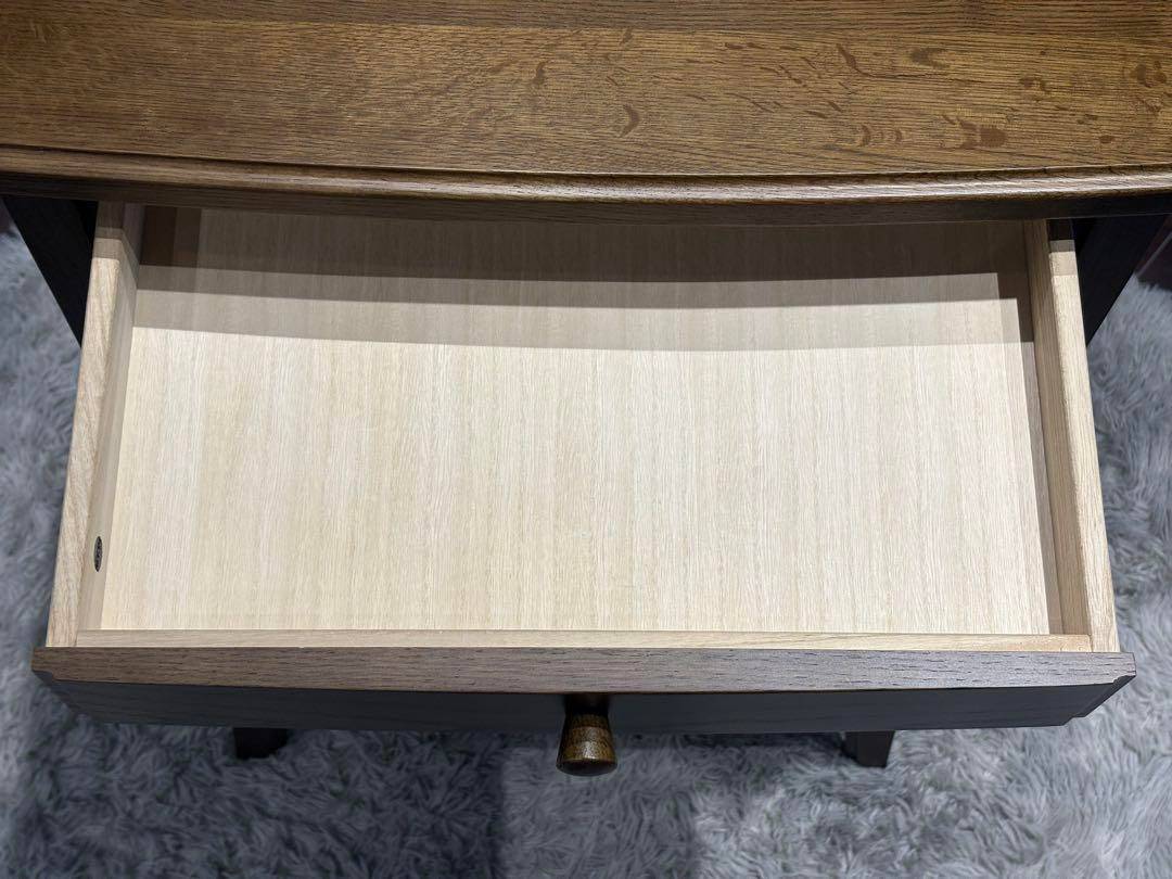 起立木工　キャビネット　電話台　収納　引き出し　ビンテージ　無垢材　IZ