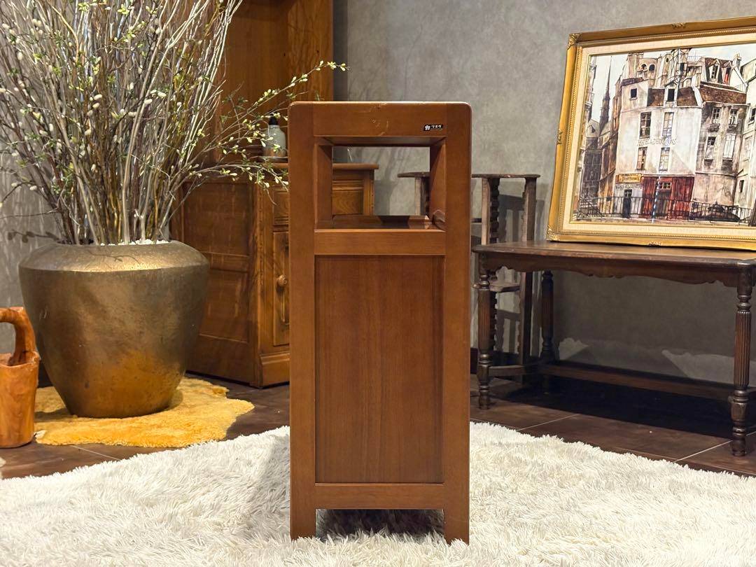 karimoku カリモク　キャビネット　電話台　収納　引き出し　ビンテージ