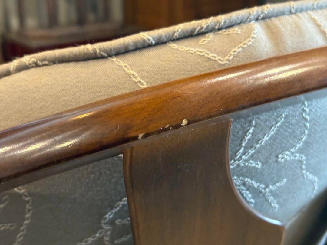 ②カリモク　karimoku アームチェア　アンティーク　ヴィンテージ