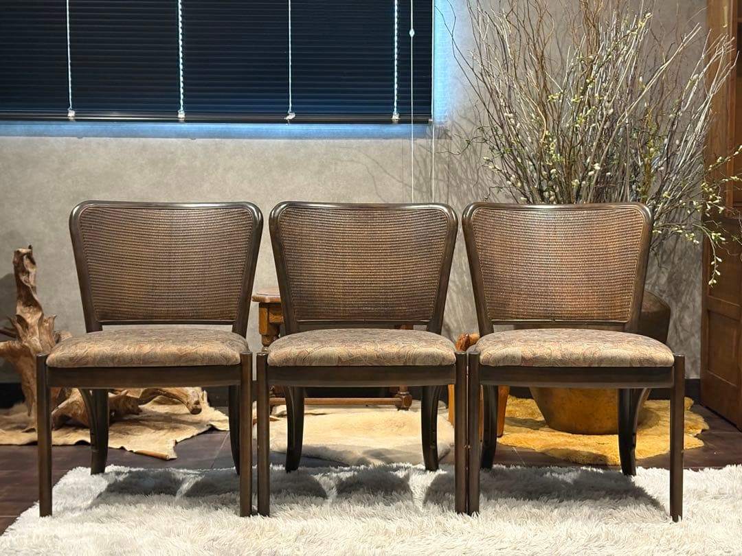 karimoku カリモク　ダイニングチェア　リビングチェア　ラタン IYG