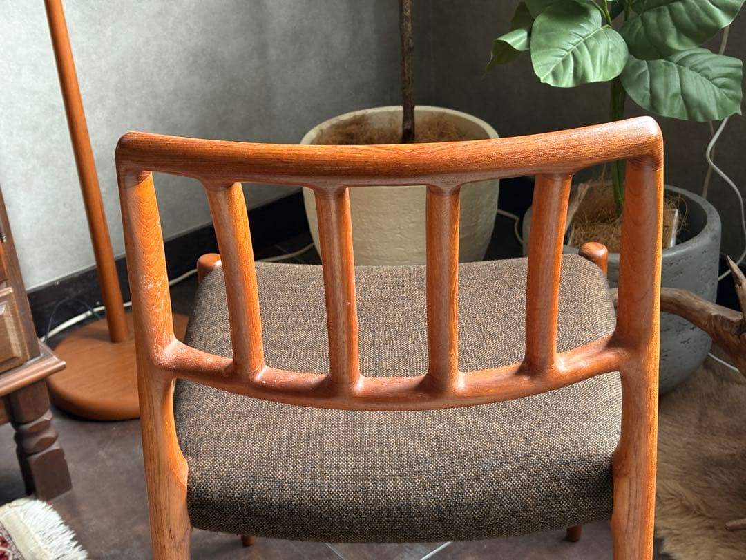 ⑥J.L. Møllers JLモラー　北欧ヴィンテージチェア　チーク材　NZ
