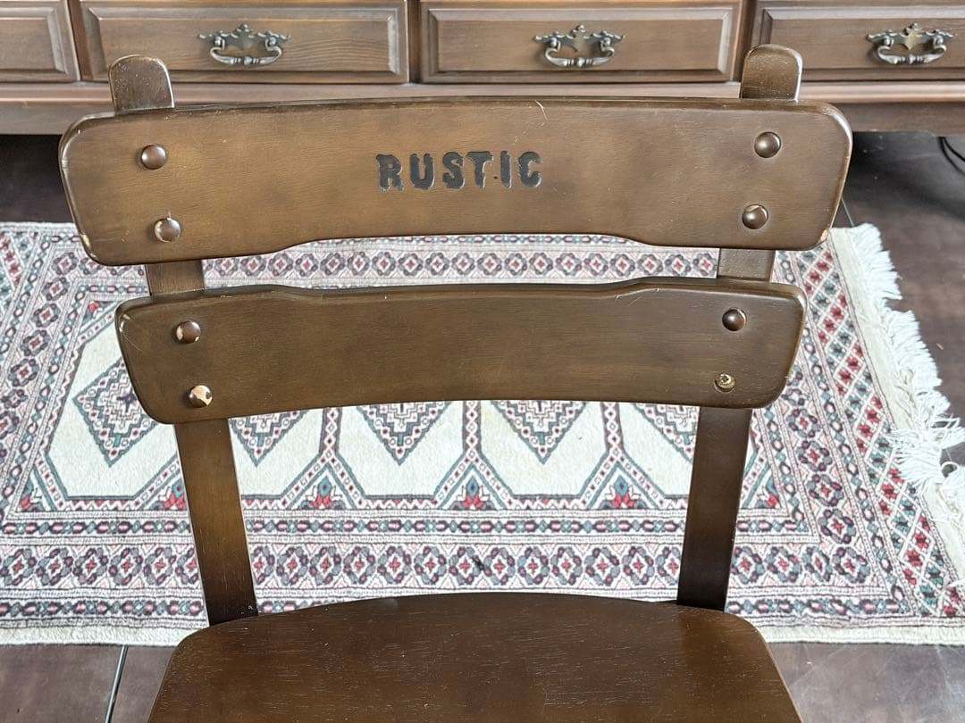 カリモク　ルスティック　RUSTIC レトロ　ビンテージ　チェア　2脚セット　H