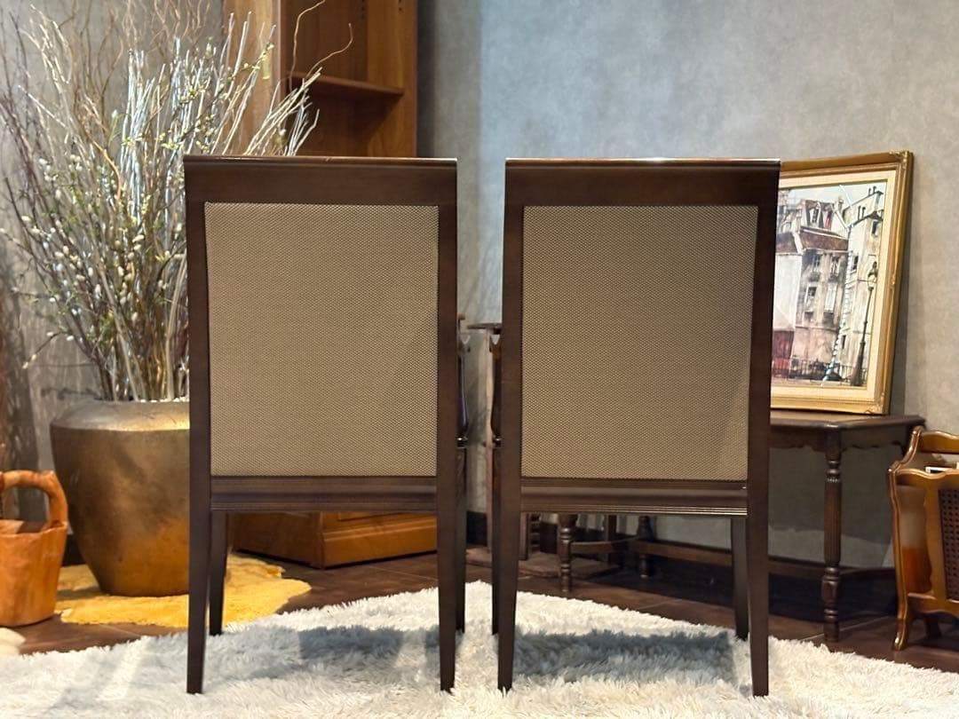 ②ダイニングチェア　アームチェア　アンティーク　ヴィンテージ　ビンテージ　IR