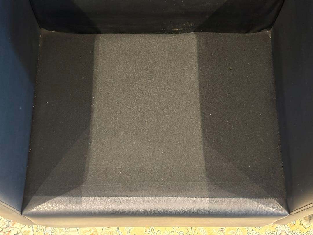 ②ブラック モダン 1人掛けソファ 1Pソファ 合皮レザー アンティーク SG