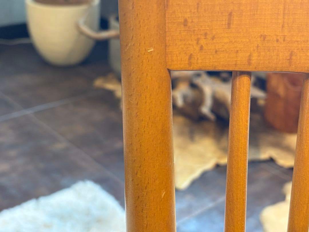 飛騨産業 キツツキマーク ダイニングチェア スポークチェア アンティーク nZ