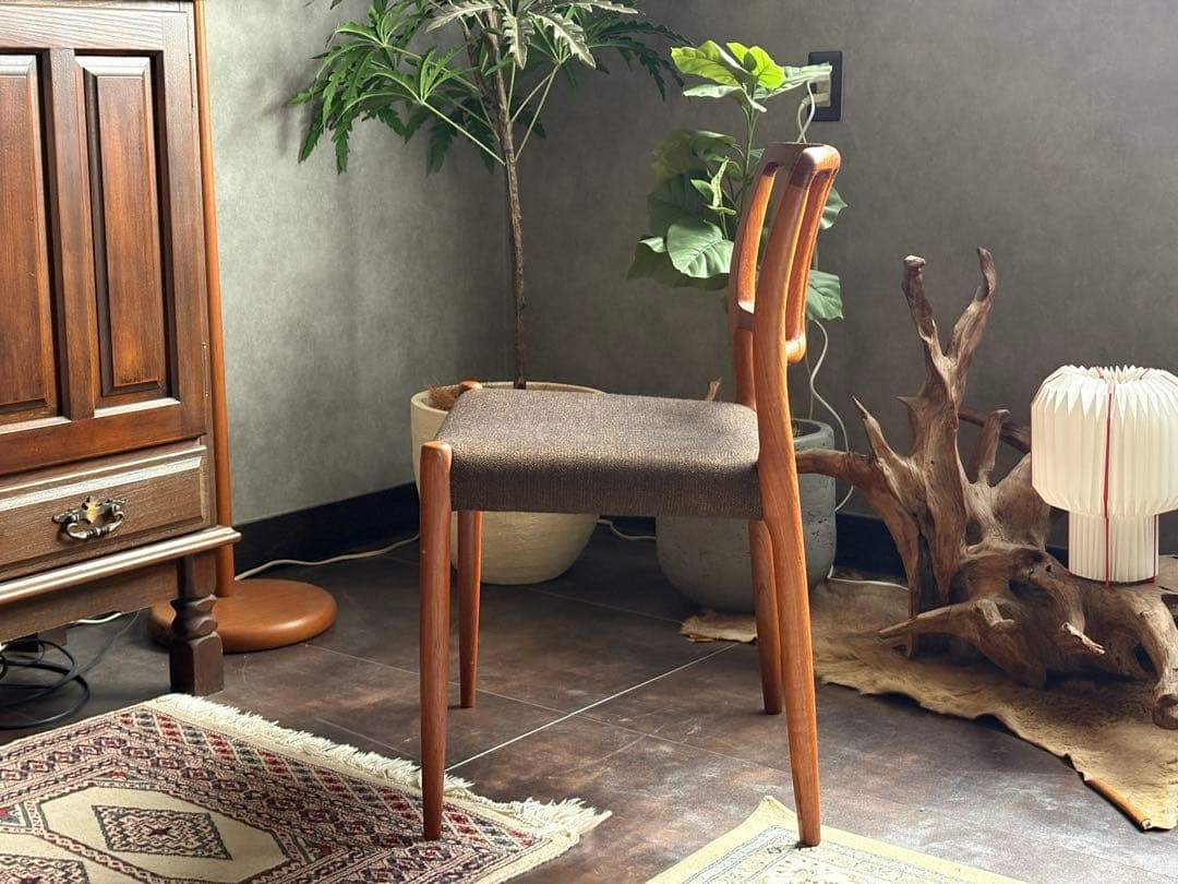 ①J.L. Møllers JLモラー　北欧ヴィンテージチェア　チーク材　NZ