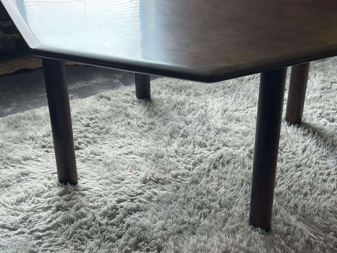 希少品　FUJI FUNITURE フジファニチア　レトロ　八角形テーブル