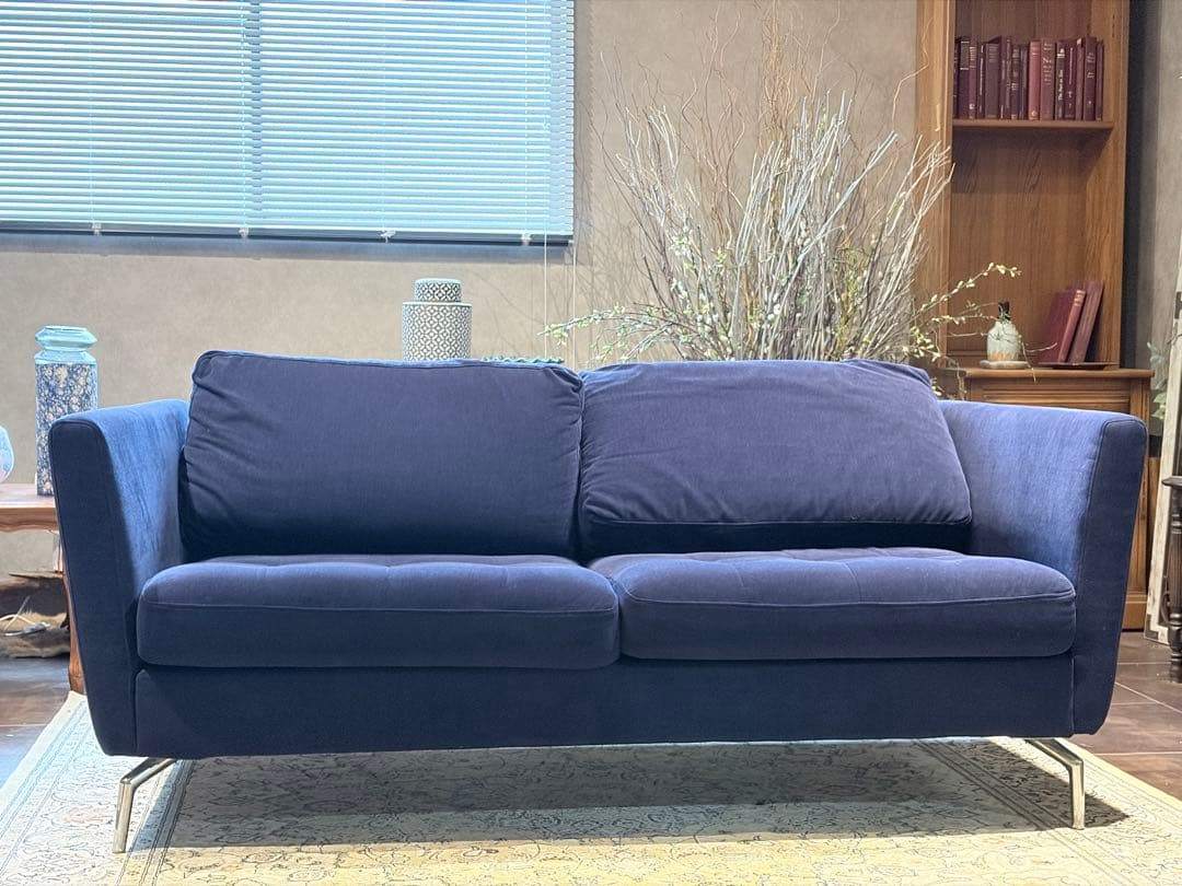 BoConcept　ブルー　2人用　ソファ　ファブリック　モダン　IGZ