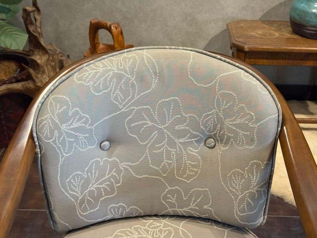 ②カリモク　karimoku アームチェア　アンティーク　ヴィンテージ SZ