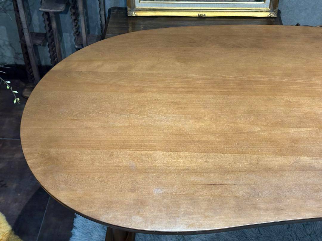 HIDA 飛騨産業　クレセント　ダイニングテーブル　リビング　豆型 nRZ