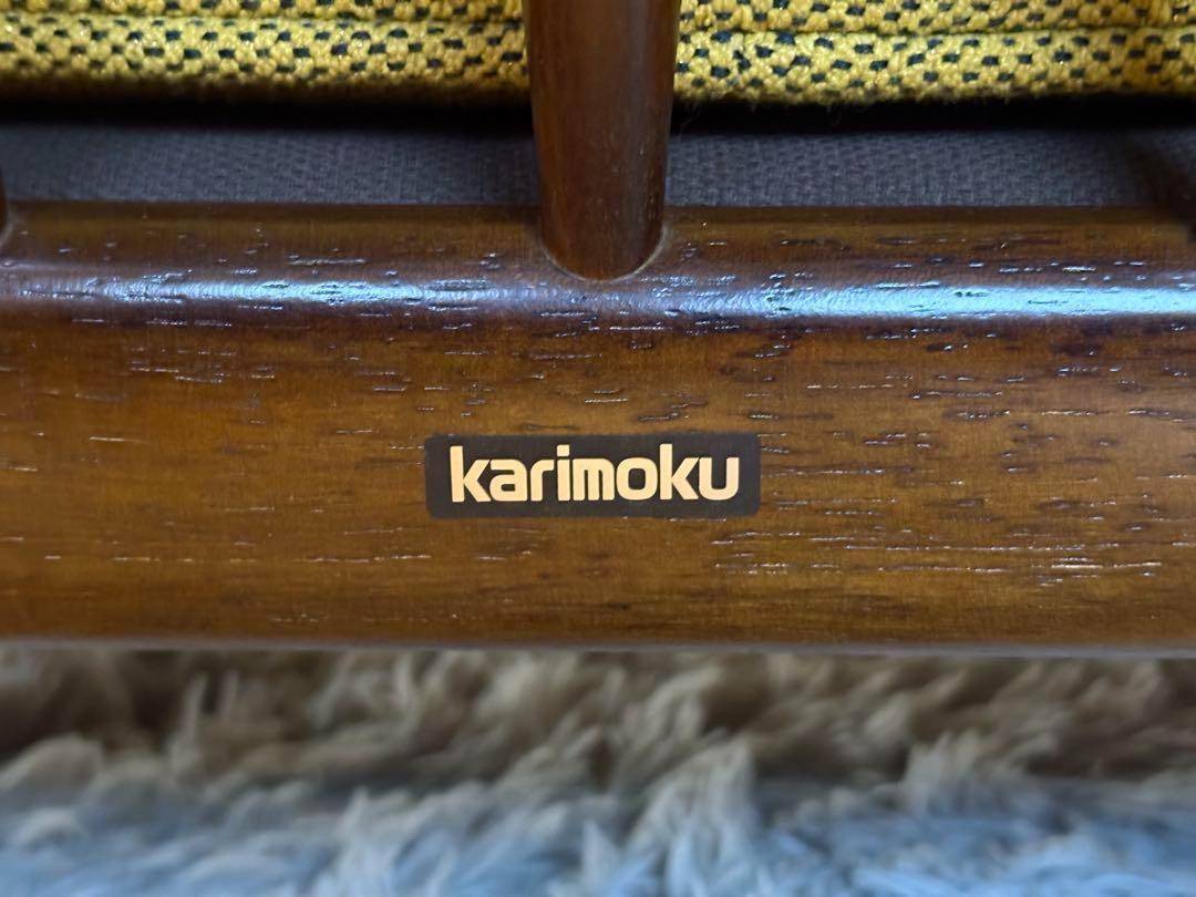 希少　尾州生地　リメイク　カリモク　3人用ソファ　クラシック　コロニアル　SRZ